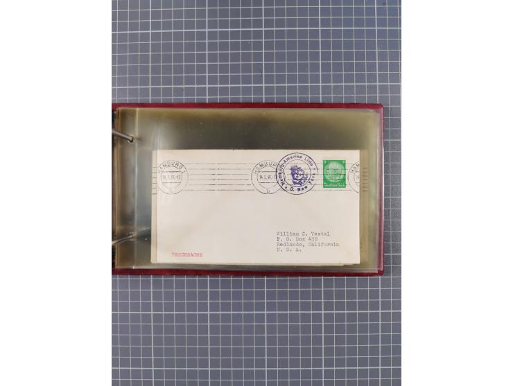 1866/1960 (ca.), interessanter Sammlungsposten inkl. sehr viel Dt. Seepost, Anlandungsstempeln, frühe Schiffspost, kleine Sam