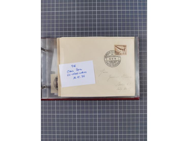 1866/1960 (ca.), interessanter Sammlungsposten inkl. sehr viel Dt. Seepost, Anlandungsstempeln, frühe Schiffspost, kleine Sam