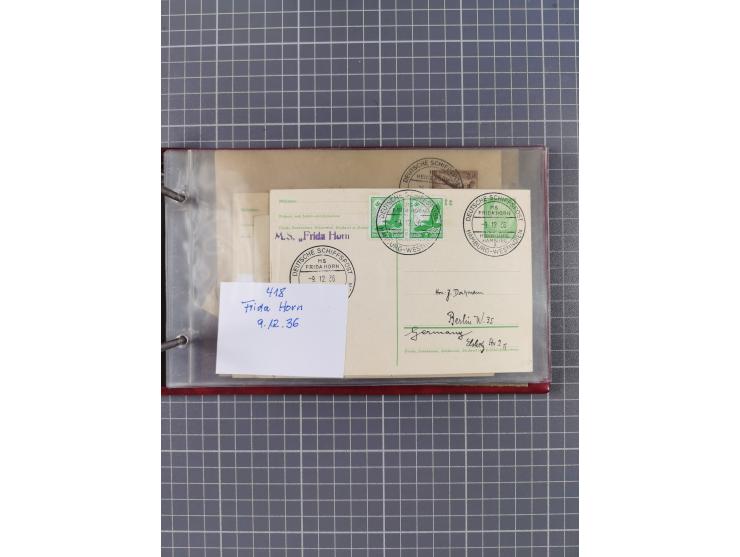 1866/1960 (ca.), interessanter Sammlungsposten inkl. sehr viel Dt. Seepost, Anlandungsstempeln, frühe Schiffspost, kleine Sam