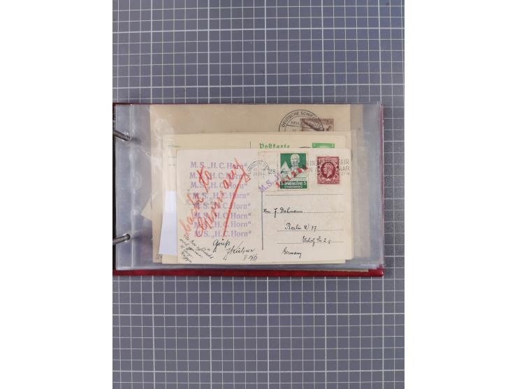 1866/1960 (ca.), interessanter Sammlungsposten inkl. sehr viel Dt. Seepost, Anlandungsstempeln, frühe Schiffspost, kleine Sam