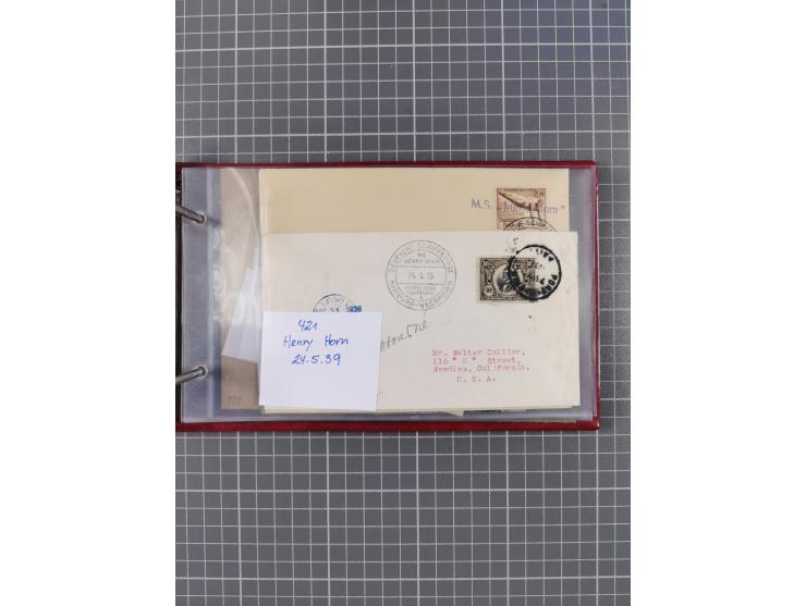 1866/1960 (ca.), interessanter Sammlungsposten inkl. sehr viel Dt. Seepost, Anlandungsstempeln, frühe Schiffspost, kleine Sam