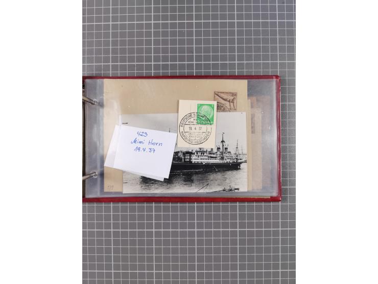 1866/1960 (ca.), interessanter Sammlungsposten inkl. sehr viel Dt. Seepost, Anlandungsstempeln, frühe Schiffspost, kleine Sam