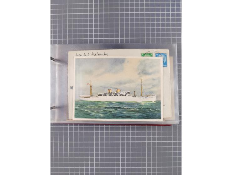 1866/1960 (ca.), interessanter Sammlungsposten inkl. sehr viel Dt. Seepost, Anlandungsstempeln, frühe Schiffspost, kleine Sam