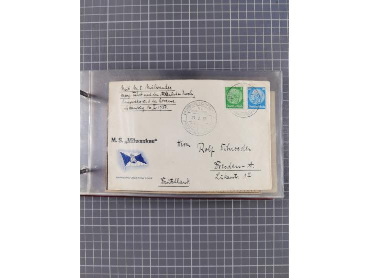 1866/1960 (ca.), interessanter Sammlungsposten inkl. sehr viel Dt. Seepost, Anlandungsstempeln, frühe Schiffspost, kleine Sam