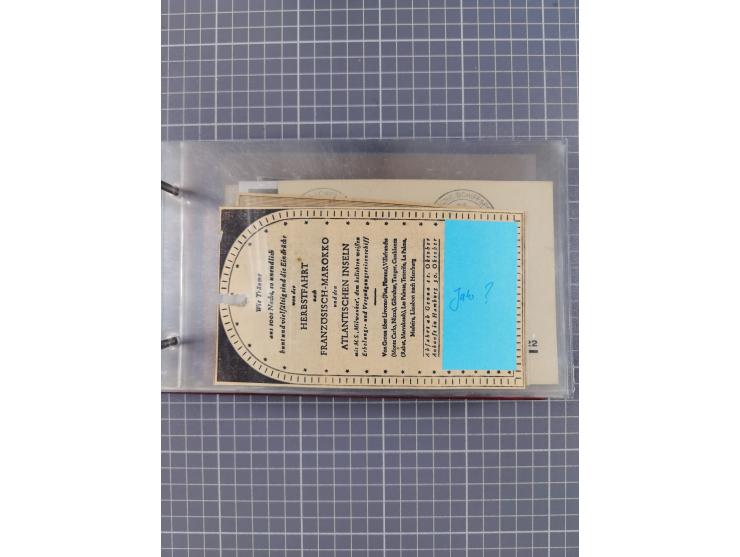 1866/1960 (ca.), interessanter Sammlungsposten inkl. sehr viel Dt. Seepost, Anlandungsstempeln, frühe Schiffspost, kleine Sam