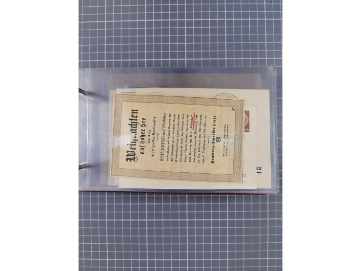 1866/1960 (ca.), interessanter Sammlungsposten inkl. sehr viel Dt. Seepost, Anlandungsstempeln, frühe Schiffspost, kleine Sam