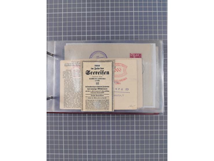 1866/1960 (ca.), interessanter Sammlungsposten inkl. sehr viel Dt. Seepost, Anlandungsstempeln, frühe Schiffspost, kleine Sam