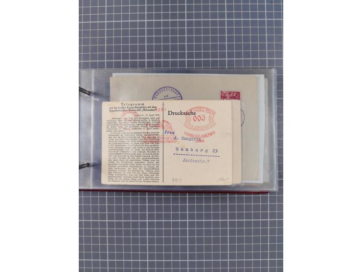 1866/1960 (ca.), interessanter Sammlungsposten inkl. sehr viel Dt. Seepost, Anlandungsstempeln, frühe Schiffspost, kleine Sam