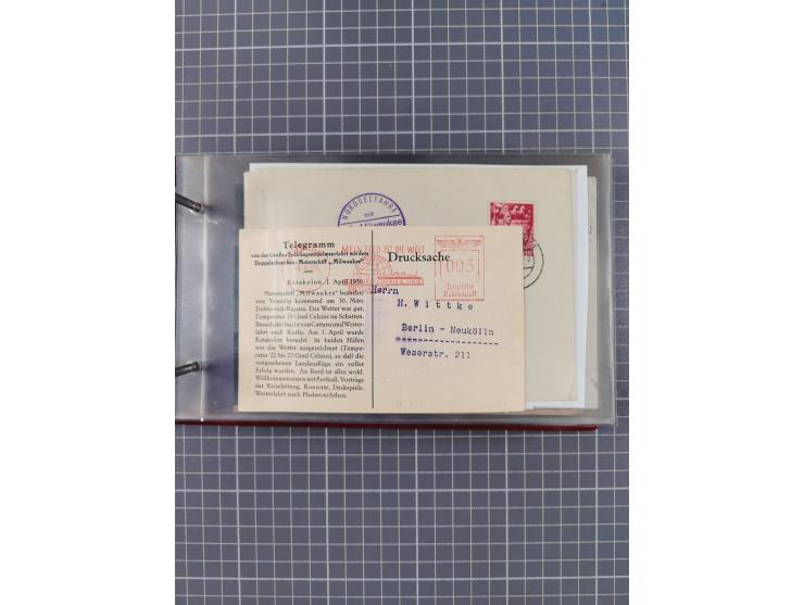 1866/1960 (ca.), interessanter Sammlungsposten inkl. sehr viel Dt. Seepost, Anlandungsstempeln, frühe Schiffspost, kleine Sam