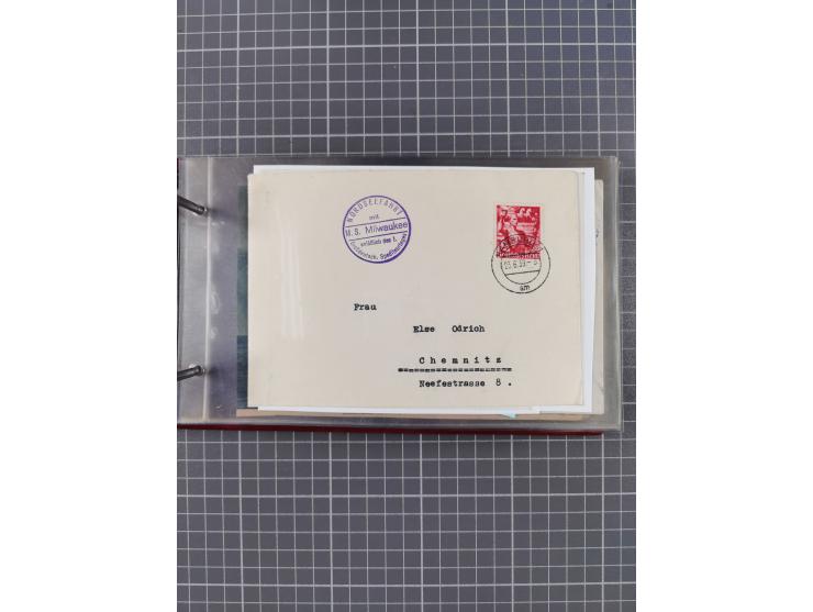 1866/1960 (ca.), interessanter Sammlungsposten inkl. sehr viel Dt. Seepost, Anlandungsstempeln, frühe Schiffspost, kleine Sam