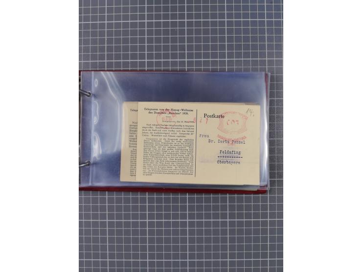 1866/1960 (ca.), interessanter Sammlungsposten inkl. sehr viel Dt. Seepost, Anlandungsstempeln, frühe Schiffspost, kleine Sam