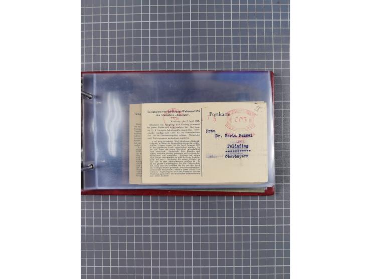 1866/1960 (ca.), interessanter Sammlungsposten inkl. sehr viel Dt. Seepost, Anlandungsstempeln, frühe Schiffspost, kleine Sam