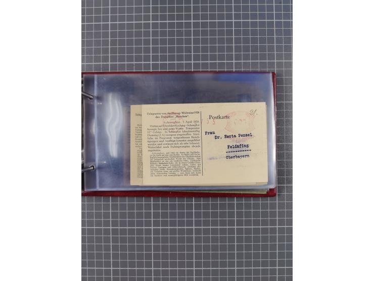 1866/1960 (ca.), interessanter Sammlungsposten inkl. sehr viel Dt. Seepost, Anlandungsstempeln, frühe Schiffspost, kleine Sam