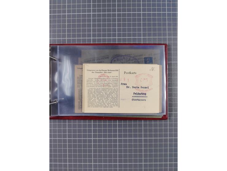 1866/1960 (ca.), interessanter Sammlungsposten inkl. sehr viel Dt. Seepost, Anlandungsstempeln, frühe Schiffspost, kleine Sam