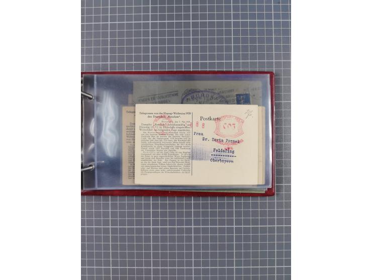 1866/1960 (ca.), interessanter Sammlungsposten inkl. sehr viel Dt. Seepost, Anlandungsstempeln, frühe Schiffspost, kleine Sam