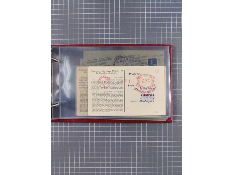 1866/1960 (ca.), interessanter Sammlungsposten inkl. sehr viel Dt. Seepost, Anlandungsstempeln, frühe Schiffspost, kleine Sam