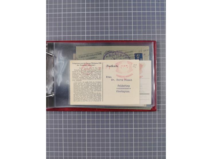 1866/1960 (ca.), interessanter Sammlungsposten inkl. sehr viel Dt. Seepost, Anlandungsstempeln, frühe Schiffspost, kleine Sam