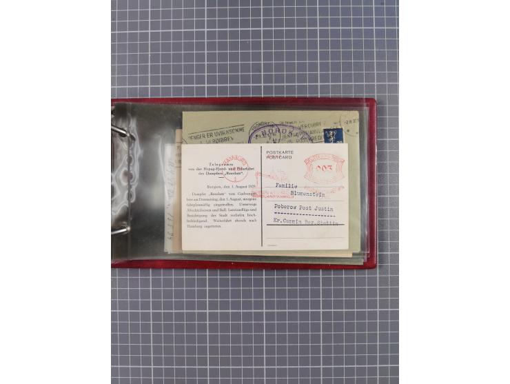 1866/1960 (ca.), interessanter Sammlungsposten inkl. sehr viel Dt. Seepost, Anlandungsstempeln, frühe Schiffspost, kleine Sam