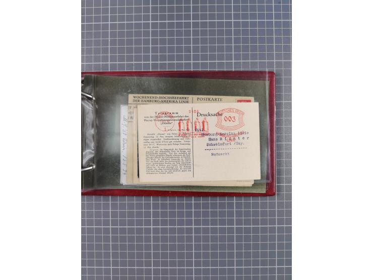 1866/1960 (ca.), interessanter Sammlungsposten inkl. sehr viel Dt. Seepost, Anlandungsstempeln, frühe Schiffspost, kleine Sam