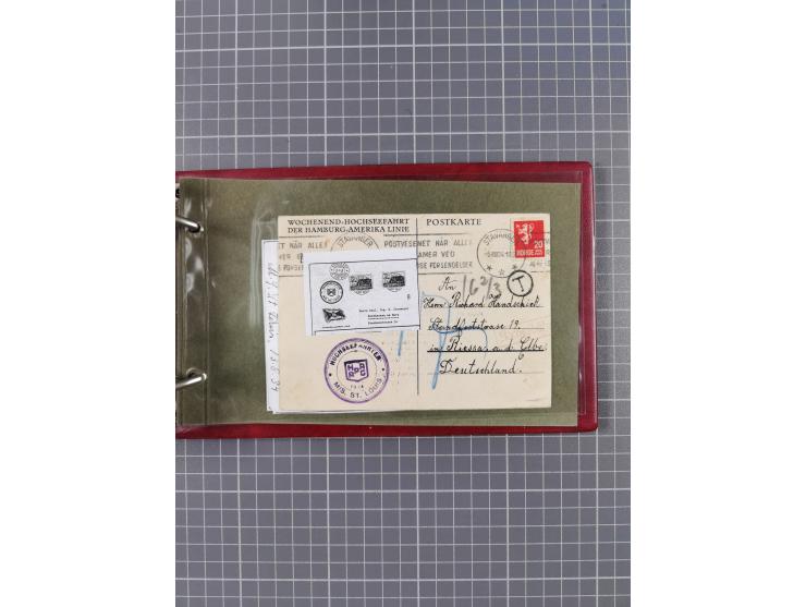 1866/1960 (ca.), interessanter Sammlungsposten inkl. sehr viel Dt. Seepost, Anlandungsstempeln, frühe Schiffspost, kleine Sam