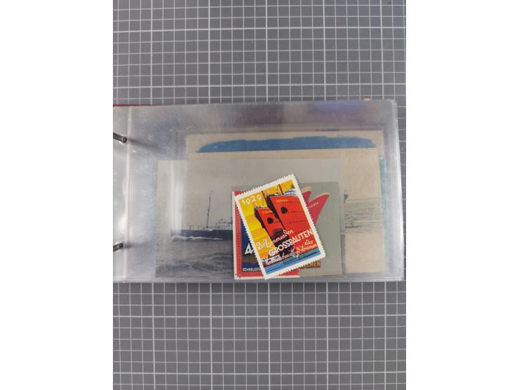 1866/1960 (ca.), interessanter Sammlungsposten inkl. sehr viel Dt. Seepost, Anlandungsstempeln, frühe Schiffspost, kleine Sam