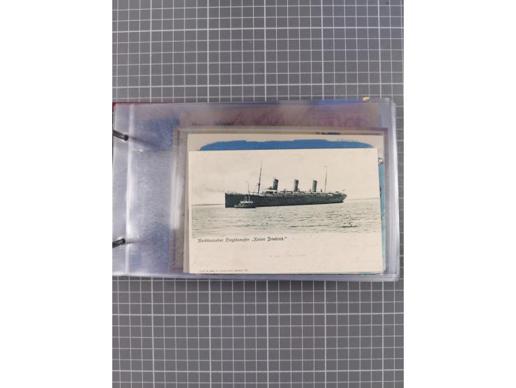 1866/1960 (ca.), interessanter Sammlungsposten inkl. sehr viel Dt. Seepost, Anlandungsstempeln, frühe Schiffspost, kleine Sam