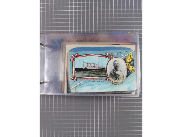 1866/1960 (ca.), interessanter Sammlungsposten inkl. sehr viel Dt. Seepost, Anlandungsstempeln, frühe Schiffspost, kleine Sam