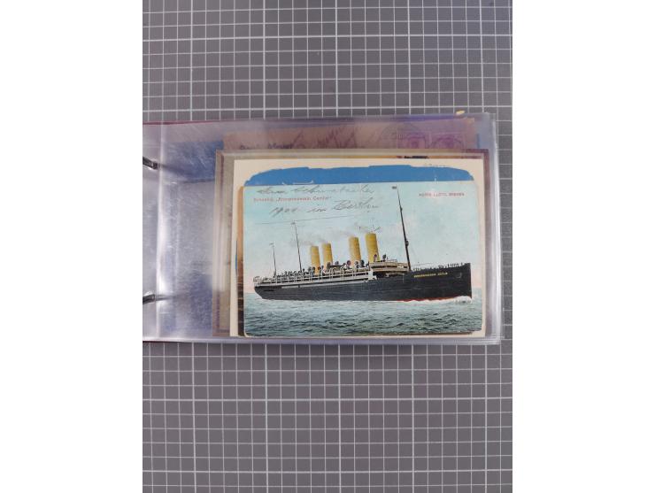 1866/1960 (ca.), interessanter Sammlungsposten inkl. sehr viel Dt. Seepost, Anlandungsstempeln, frühe Schiffspost, kleine Sam