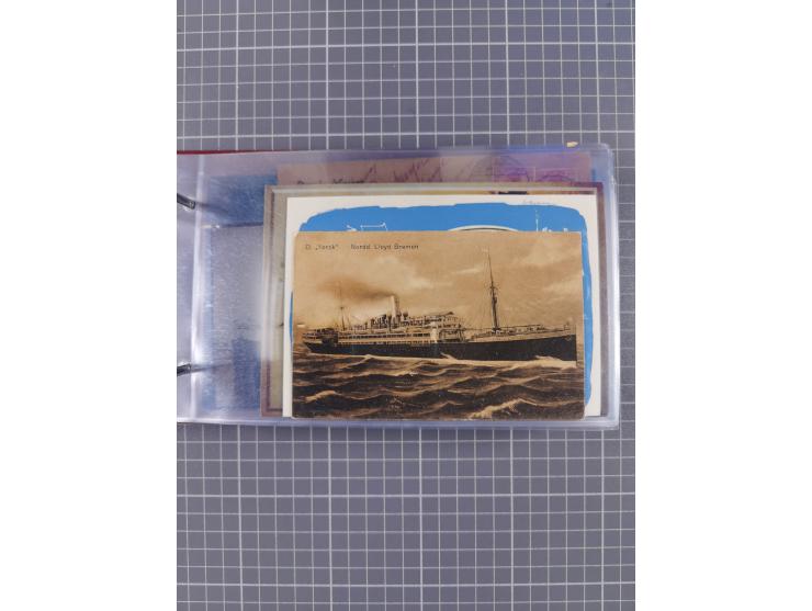 1866/1960 (ca.), interessanter Sammlungsposten inkl. sehr viel Dt. Seepost, Anlandungsstempeln, frühe Schiffspost, kleine Sam