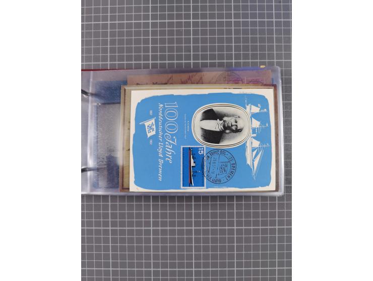 1866/1960 (ca.), interessanter Sammlungsposten inkl. sehr viel Dt. Seepost, Anlandungsstempeln, frühe Schiffspost, kleine Sam