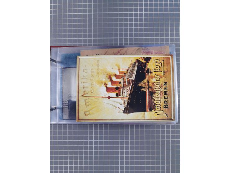 1866/1960 (ca.), interessanter Sammlungsposten inkl. sehr viel Dt. Seepost, Anlandungsstempeln, frühe Schiffspost, kleine Sam