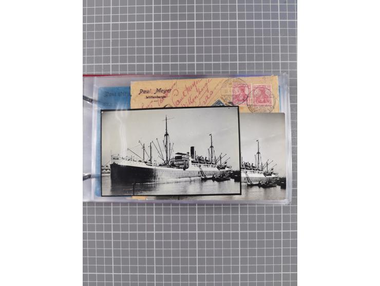 1866/1960 (ca.), interessanter Sammlungsposten inkl. sehr viel Dt. Seepost, Anlandungsstempeln, frühe Schiffspost, kleine Sam