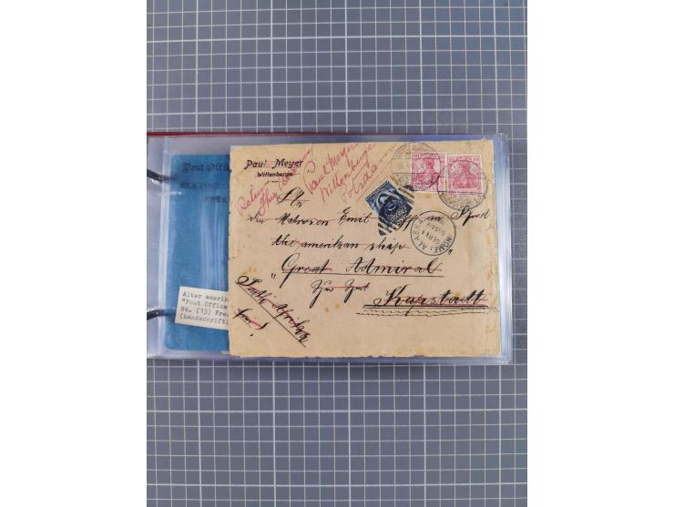 1866/1960 (ca.), interessanter Sammlungsposten inkl. sehr viel Dt. Seepost, Anlandungsstempeln, frühe Schiffspost, kleine Sam