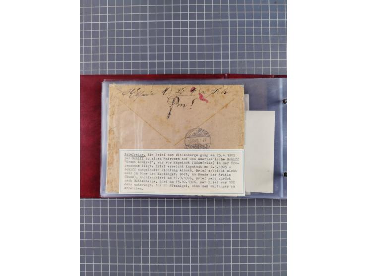 1866/1960 (ca.), interessanter Sammlungsposten inkl. sehr viel Dt. Seepost, Anlandungsstempeln, frühe Schiffspost, kleine Sam