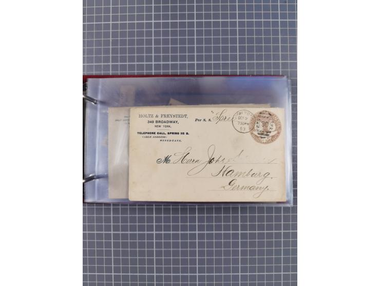 1866/1960 (ca.), interessanter Sammlungsposten inkl. sehr viel Dt. Seepost, Anlandungsstempeln, frühe Schiffspost, kleine Sam