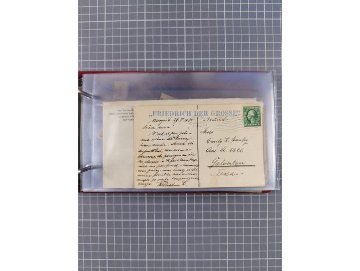 1866/1960 (ca.), interessanter Sammlungsposten inkl. sehr viel Dt. Seepost, Anlandungsstempeln, frühe Schiffspost, kleine Sam