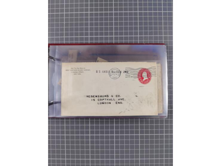 1866/1960 (ca.), interessanter Sammlungsposten inkl. sehr viel Dt. Seepost, Anlandungsstempeln, frühe Schiffspost, kleine Sam