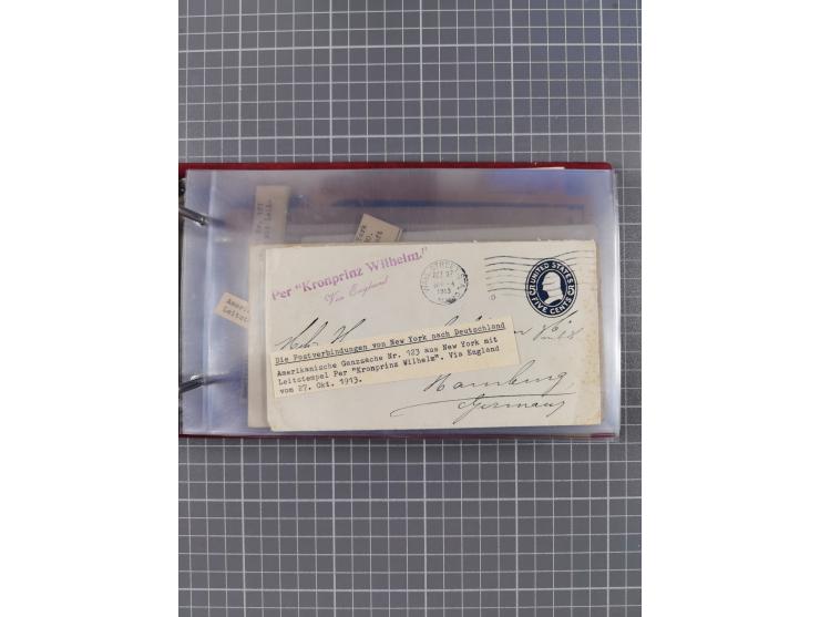 1866/1960 (ca.), interessanter Sammlungsposten inkl. sehr viel Dt. Seepost, Anlandungsstempeln, frühe Schiffspost, kleine Sam