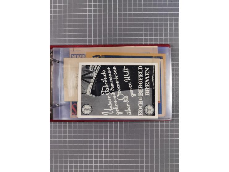 1866/1960 (ca.), interessanter Sammlungsposten inkl. sehr viel Dt. Seepost, Anlandungsstempeln, frühe Schiffspost, kleine Sam