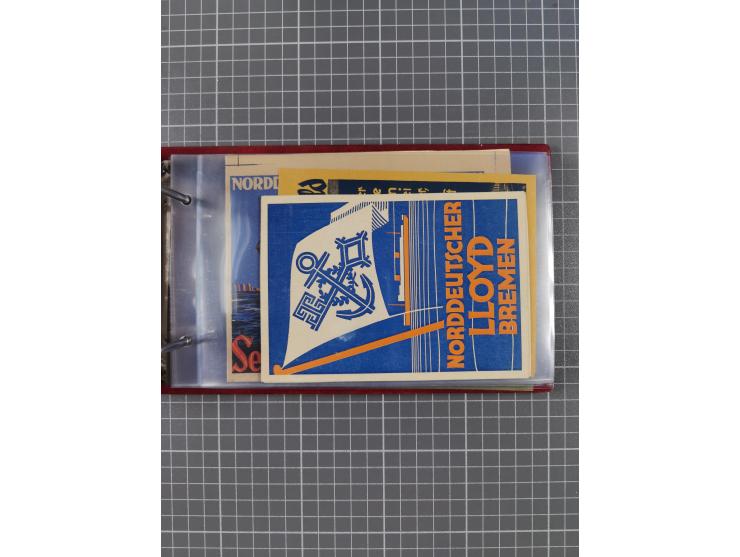 1866/1960 (ca.), interessanter Sammlungsposten inkl. sehr viel Dt. Seepost, Anlandungsstempeln, frühe Schiffspost, kleine Sam