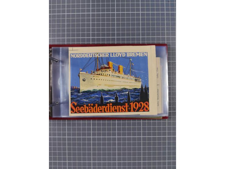 1866/1960 (ca.), interessanter Sammlungsposten inkl. sehr viel Dt. Seepost, Anlandungsstempeln, frühe Schiffspost, kleine Sam