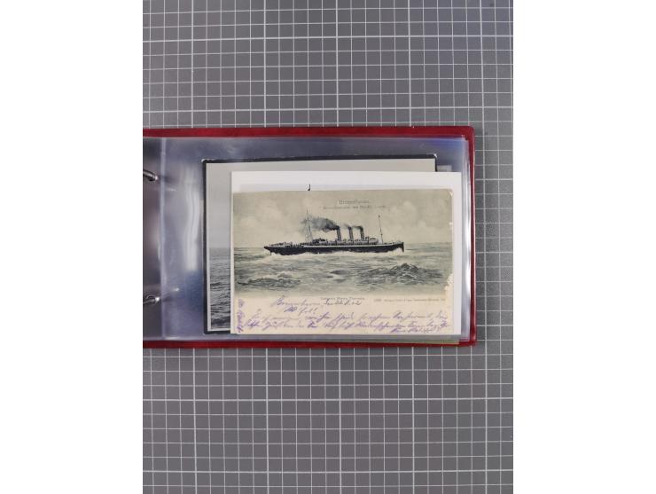 1866/1960 (ca.), interessanter Sammlungsposten inkl. sehr viel Dt. Seepost, Anlandungsstempeln, frühe Schiffspost, kleine Sam