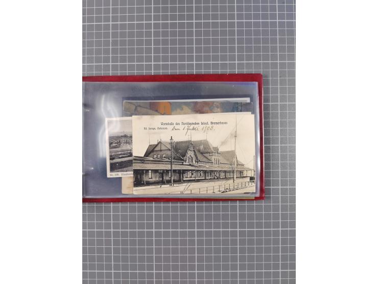 1866/1960 (ca.), interessanter Sammlungsposten inkl. sehr viel Dt. Seepost, Anlandungsstempeln, frühe Schiffspost, kleine Sam