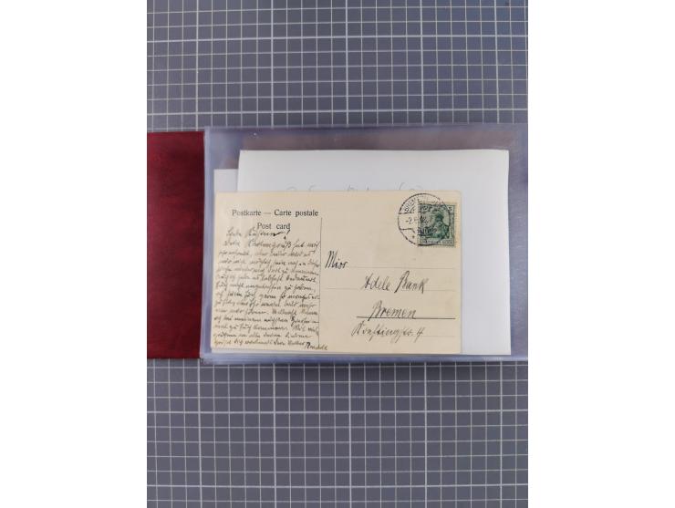 1866/1960 (ca.), interessanter Sammlungsposten inkl. sehr viel Dt. Seepost, Anlandungsstempeln, frühe Schiffspost, kleine Sam