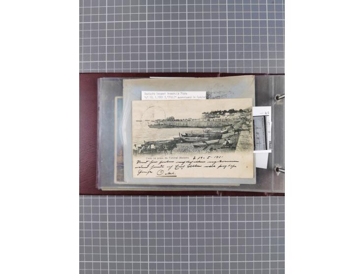 1866/1960 (ca.), interessanter Sammlungsposten inkl. sehr viel Dt. Seepost, Anlandungsstempeln, frühe Schiffspost, kleine Sam