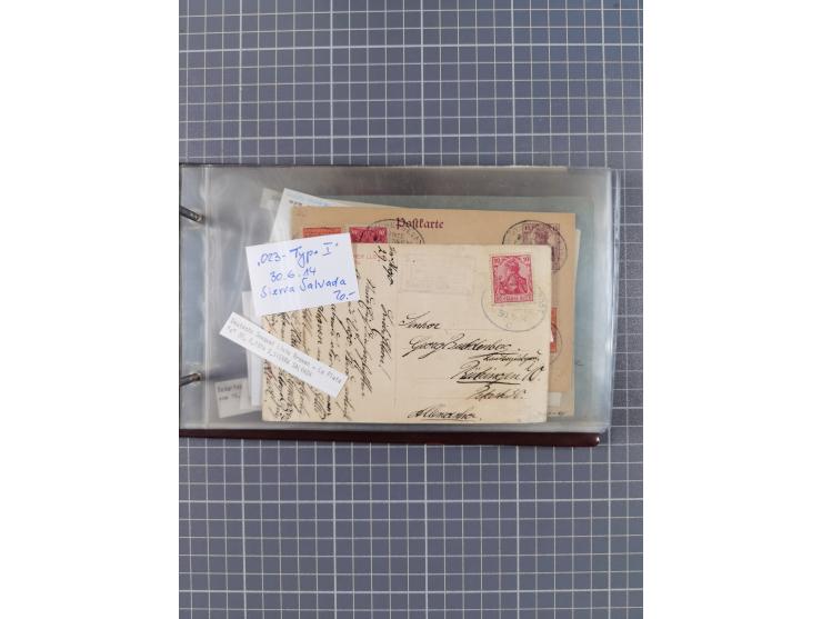 1866/1960 (ca.), interessanter Sammlungsposten inkl. sehr viel Dt. Seepost, Anlandungsstempeln, frühe Schiffspost, kleine Sam