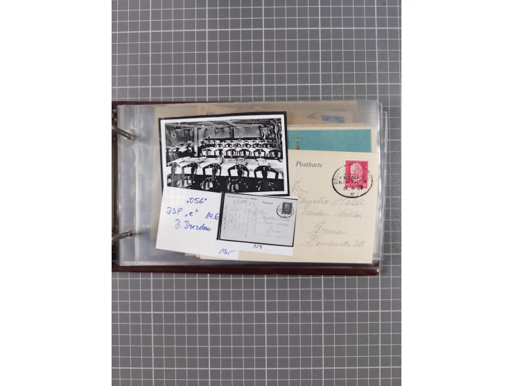 1866/1960 (ca.), interessanter Sammlungsposten inkl. sehr viel Dt. Seepost, Anlandungsstempeln, frühe Schiffspost, kleine Sam