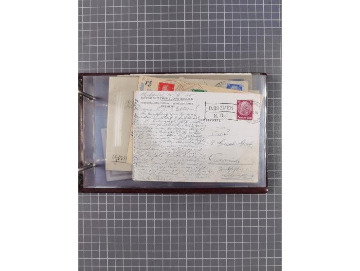 1866/1960 (ca.), interessanter Sammlungsposten inkl. sehr viel Dt. Seepost, Anlandungsstempeln, frühe Schiffspost, kleine Sam