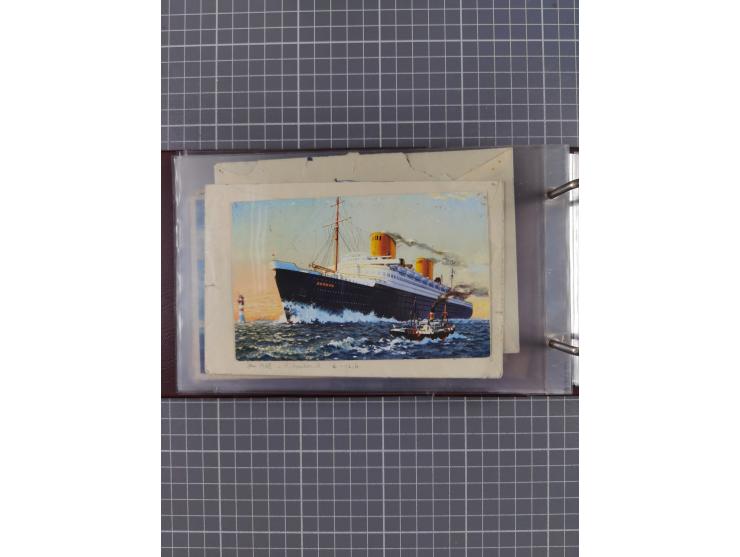 1866/1960 (ca.), interessanter Sammlungsposten inkl. sehr viel Dt. Seepost, Anlandungsstempeln, frühe Schiffspost, kleine Sam