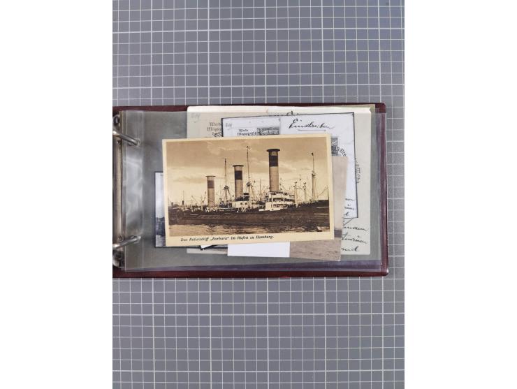 1866/1960 (ca.), interessanter Sammlungsposten inkl. sehr viel Dt. Seepost, Anlandungsstempeln, frühe Schiffspost, kleine Sam